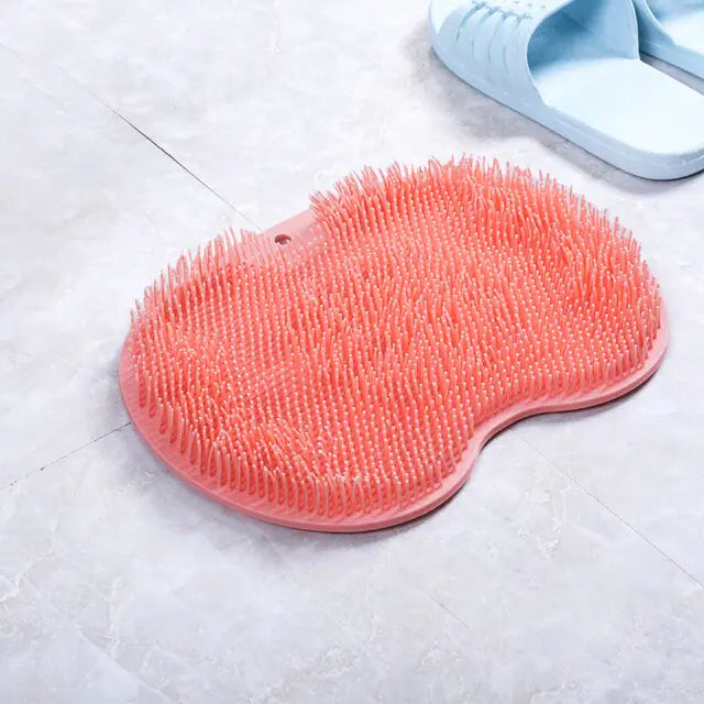 Bath Mat Back Massage Silicone Brush